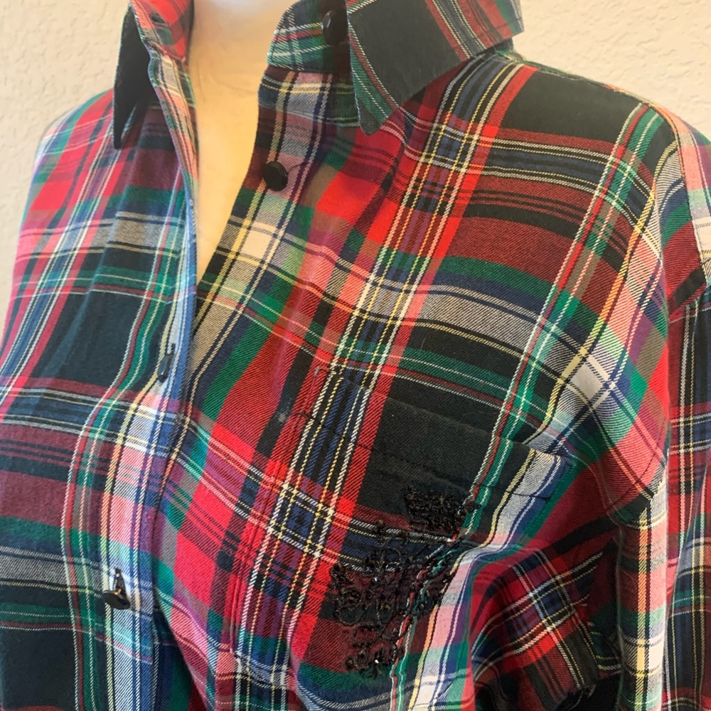 Ralph Lauren plaid ladies shirt - Picture 2 of 4